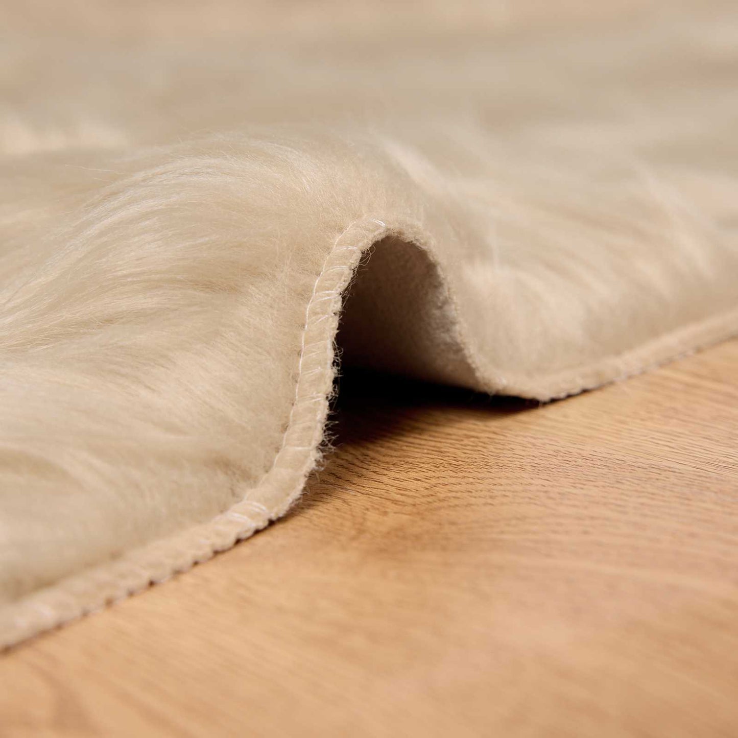 vidaXL Faux Sheepskin Rug TAFALLA Beige 240 x 340 cm Polyester