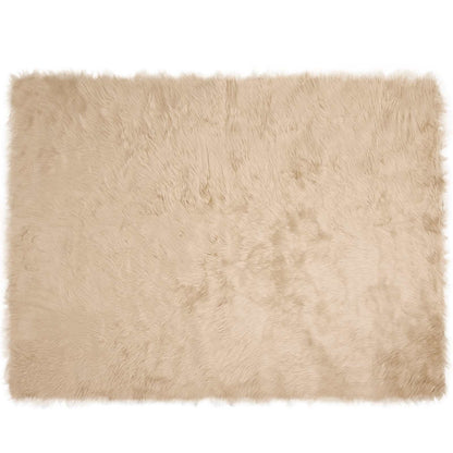 vidaXL Faux Sheepskin Rug TAFALLA Beige 240 x 340 cm Polyester