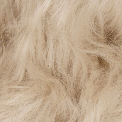 vidaXL Faux Sheepskin Rug TAFALLA Beige 120 x 120 cm Polyester
