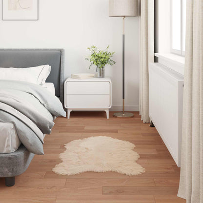 vidaXL Faux Sheepskin Rug TAFALLA Beige 60 x 90 cm Polyester