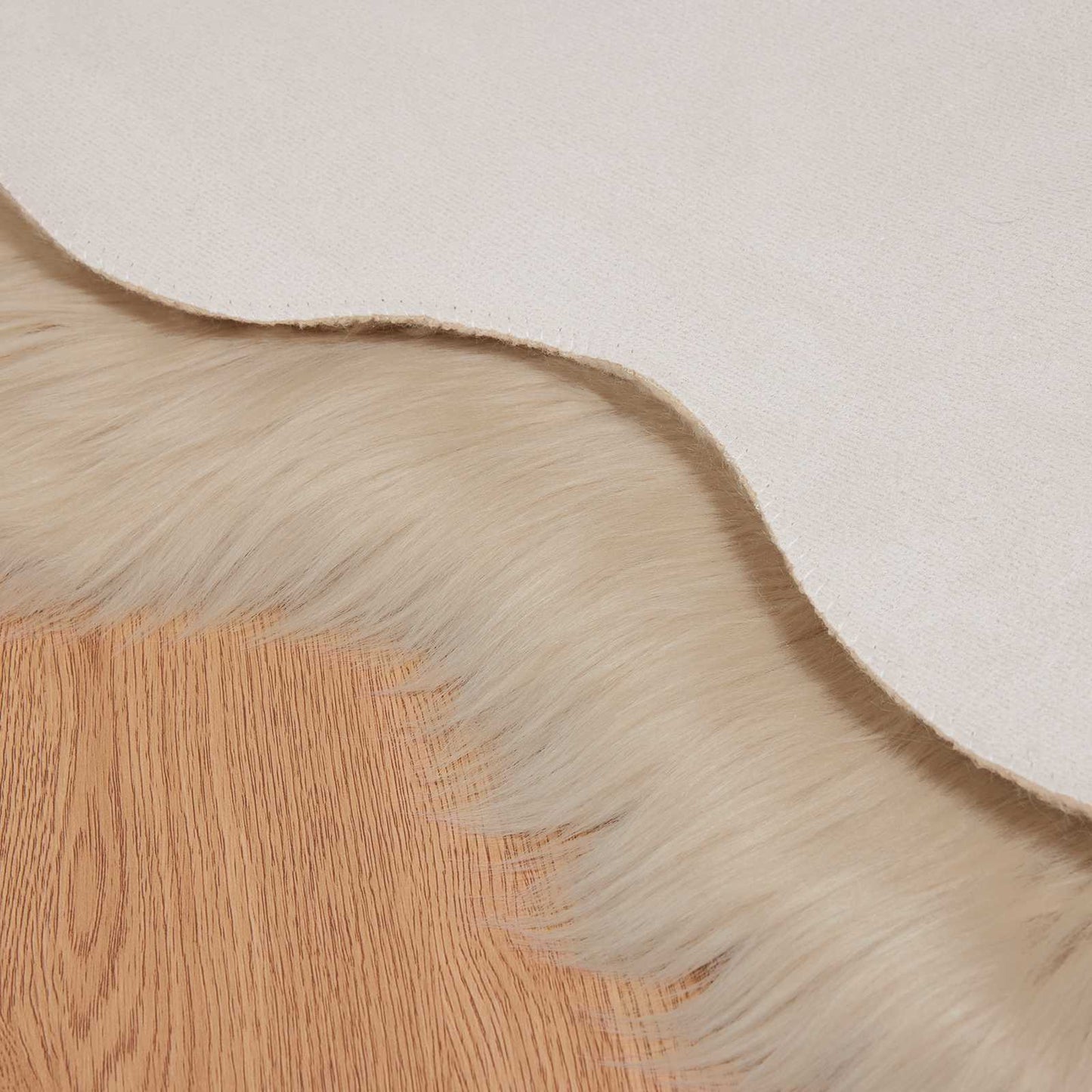 vidaXL Faux Sheepskin Rug TAFALLA Beige 80 x 120 cm Polyester