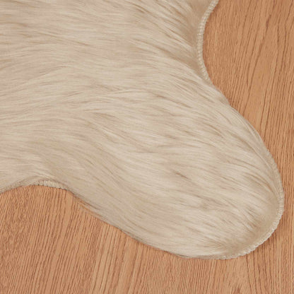 vidaXL Faux Sheepskin Rug TAFALLA Beige 80 x 120 cm Polyester