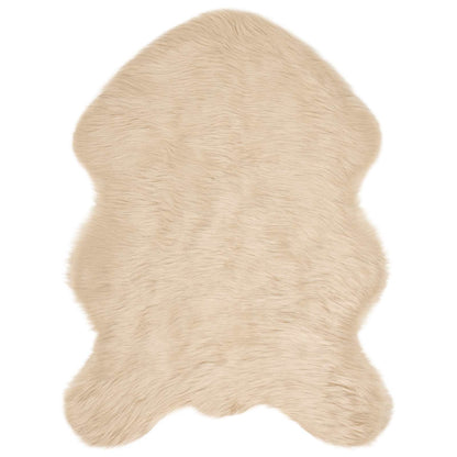 vidaXL Faux Sheepskin Rug TAFALLA Beige 80 x 120 cm Polyester