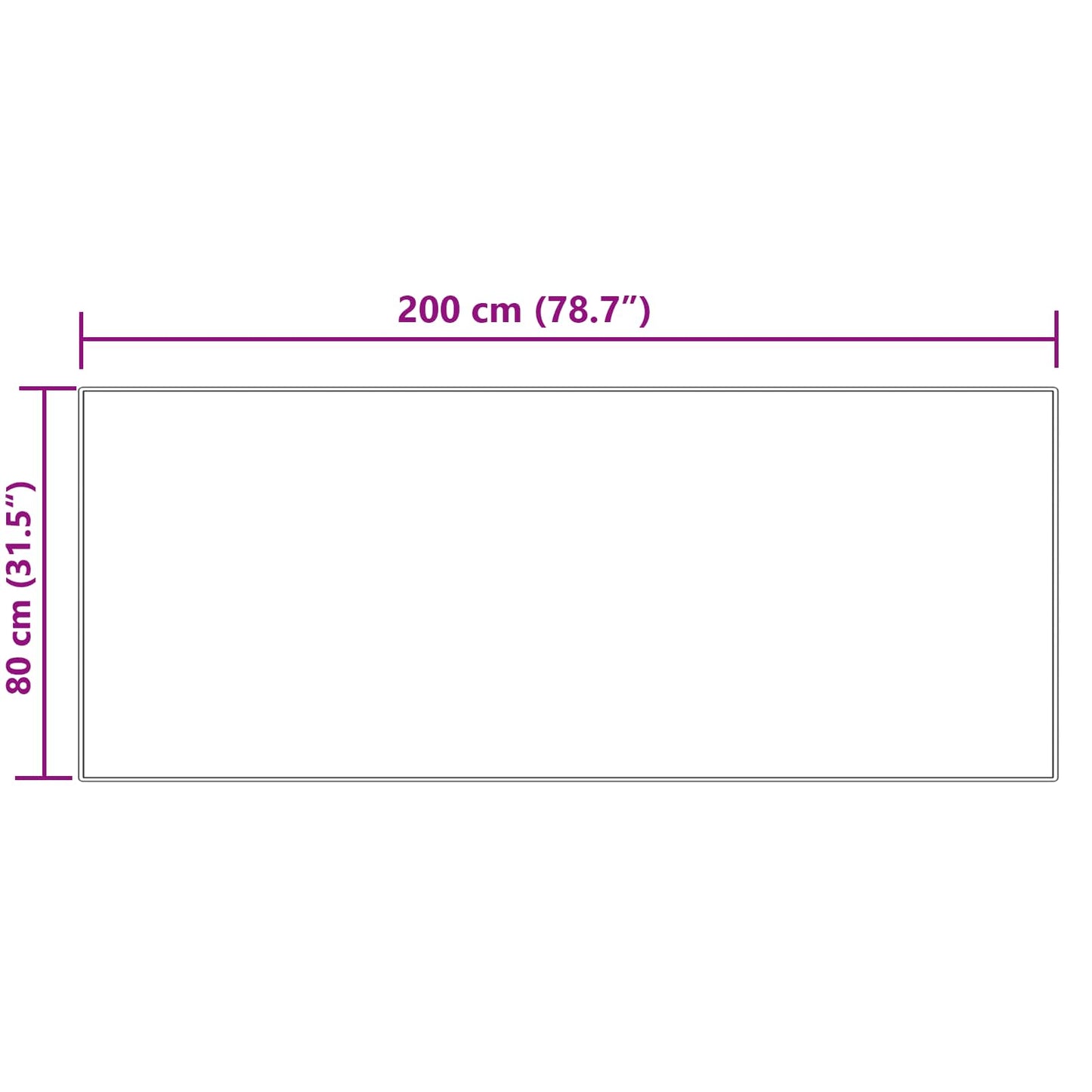 vidaXL Faux Sheepskin Rug TAFALLA Cream 80 x 200 cm Polyester
