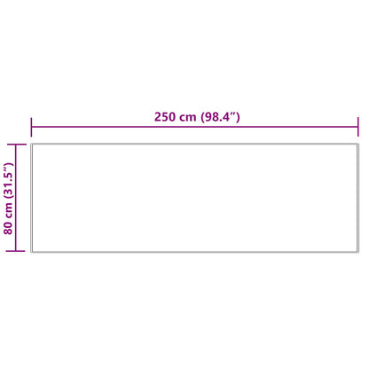 vidaXL Faux Sheepskin Rug TAFALLA Cream 80 x 250 cm Polyester