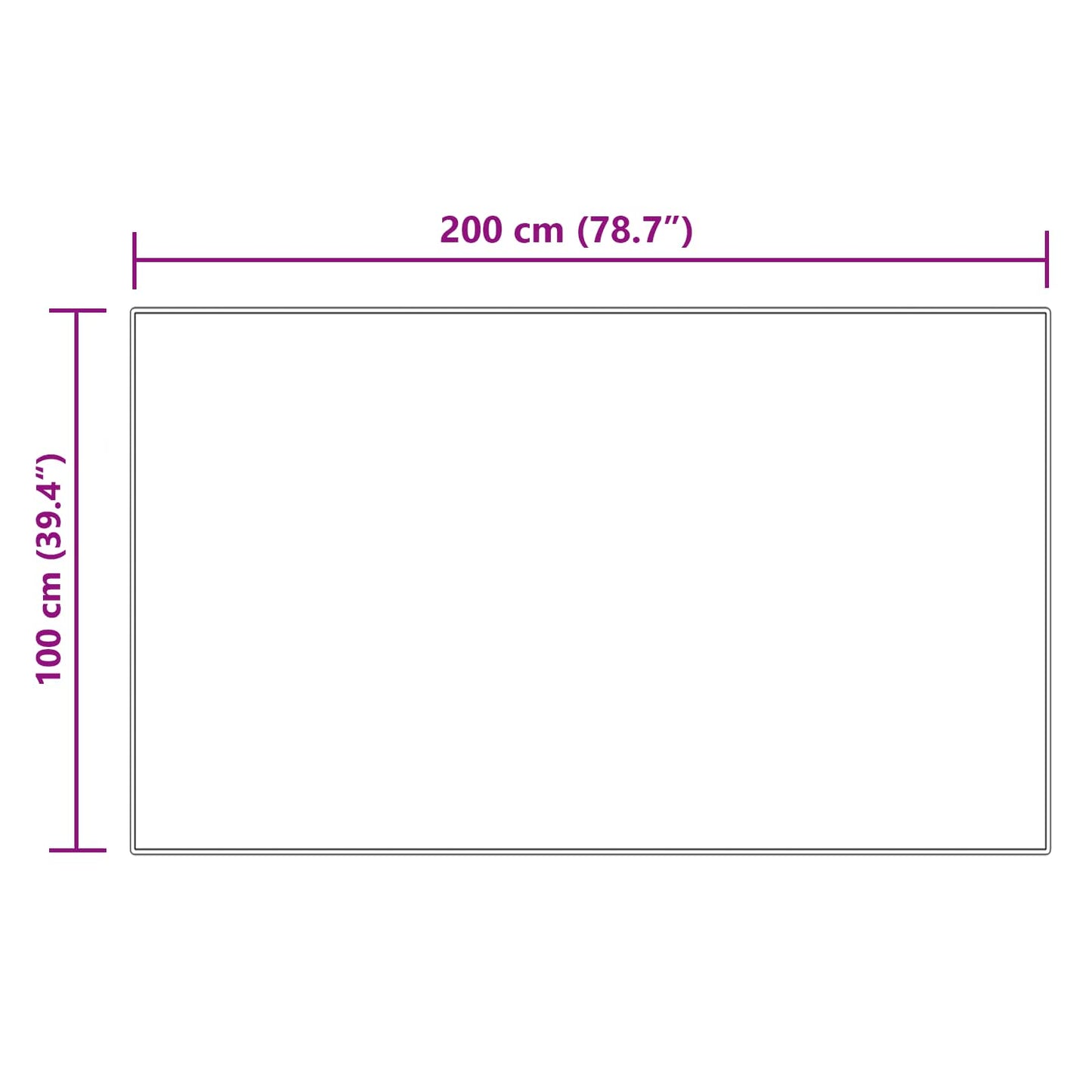 vidaXL Faux Sheepskin Rug TAFALLA Cream 100 x 200 cm Polyester