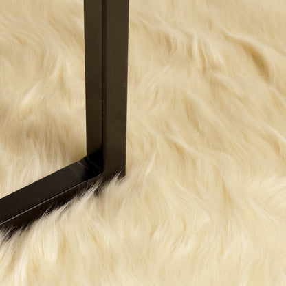 vidaXL Faux Sheepskin Rug TAFALLA Cream 120 x 170 cm Polyester