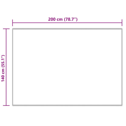 vidaXL Faux Sheepskin Rug TAFALLA Cream 140 x 200 cm Polyester