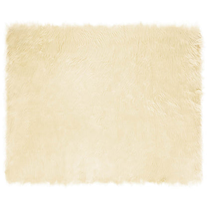 vidaXL Faux Sheepskin Rug TAFALLA Cream 200 x 280 cm Polyester