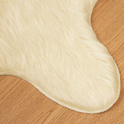 vidaXL Faux Sheepskin Rug TAFALLA Cream 60 x 90 cm Polyester