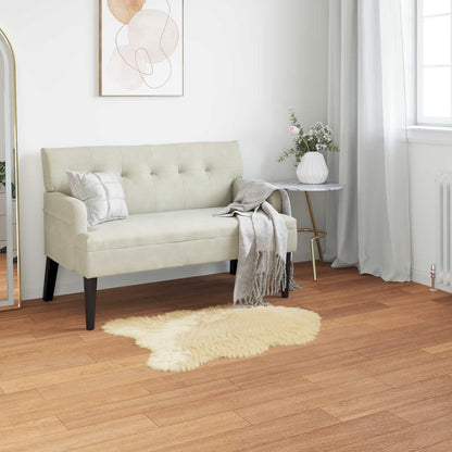 vidaXL Faux Sheepskin Rug TAFALLA Cream 60 x 90 cm Polyester