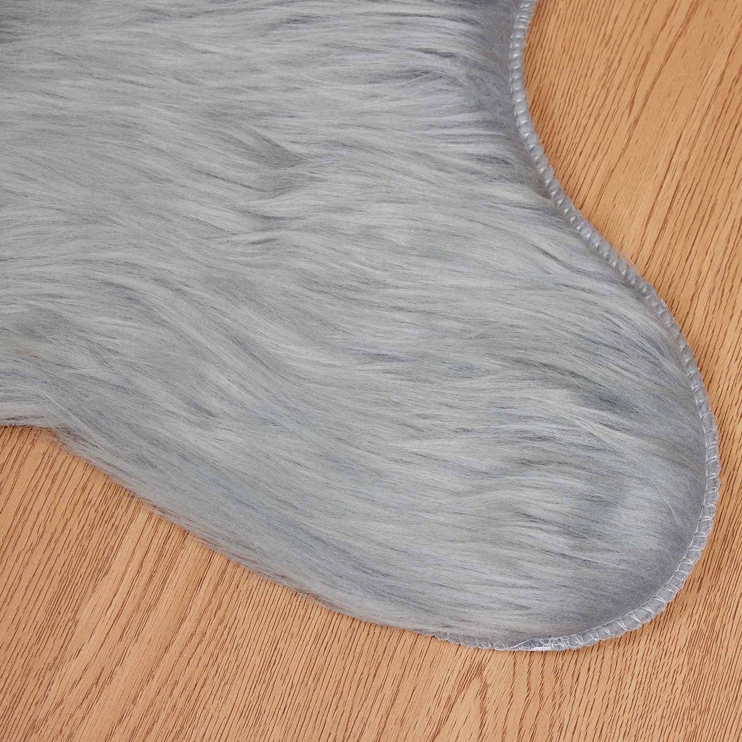 vidaXL Faux Sheepskin Rug TAFALLA Grey 60 x 90 cm Polyester