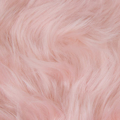 vidaXL Faux Sheepskin Rug TAFALLA Pink 80 x 150 cm Polyester