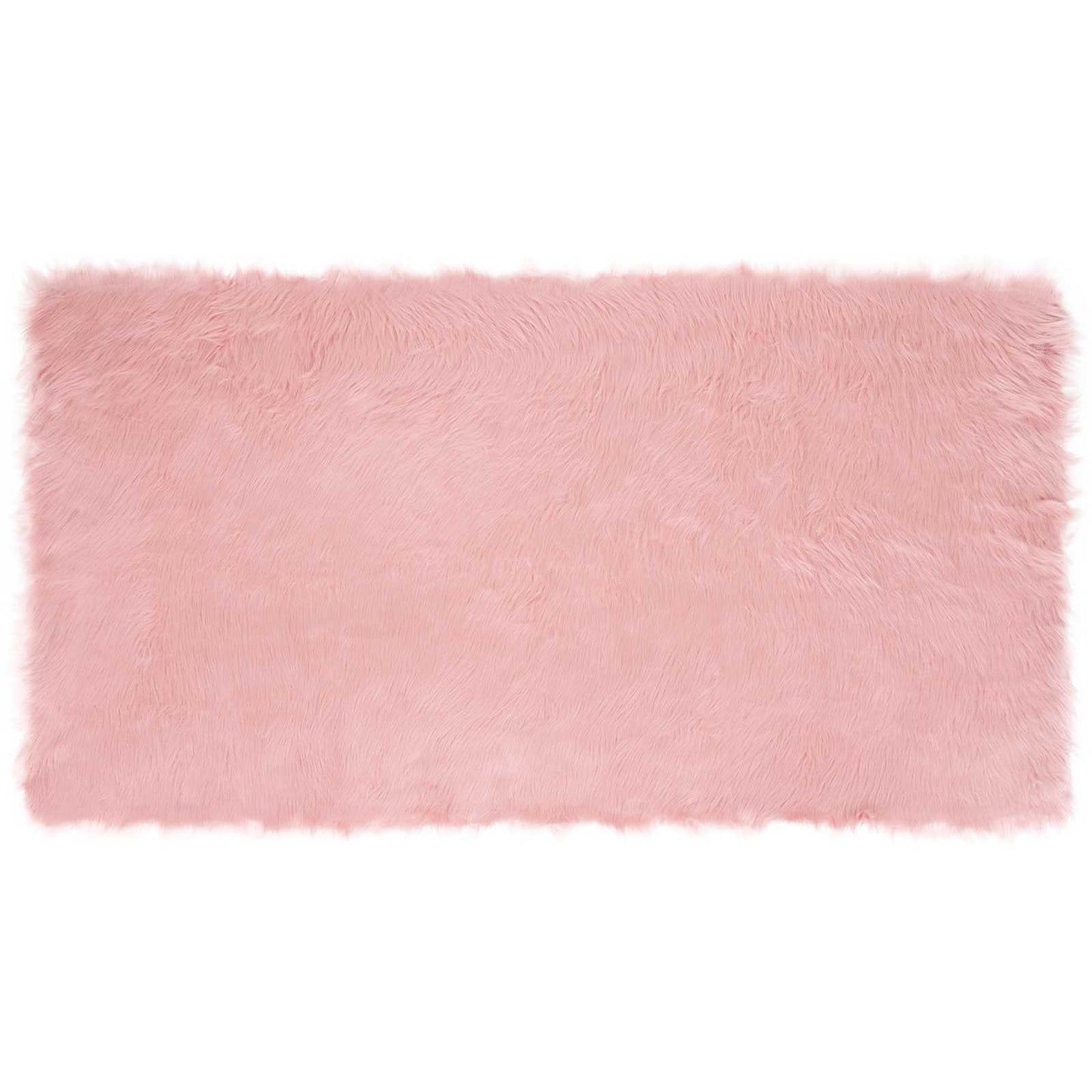 vidaXL Faux Sheepskin Rug TAFALLA Pink 80 x 150 cm Polyester