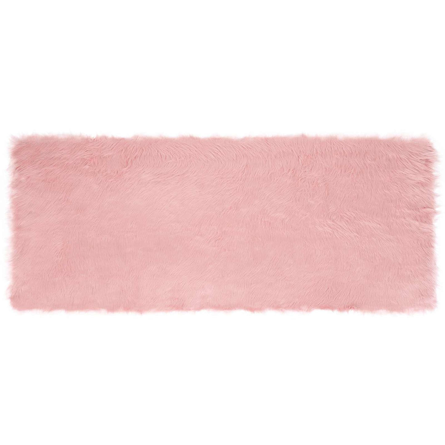 vidaXL Faux Sheepskin Rug TAFALLA Pink 80 x 200 cm Polyester