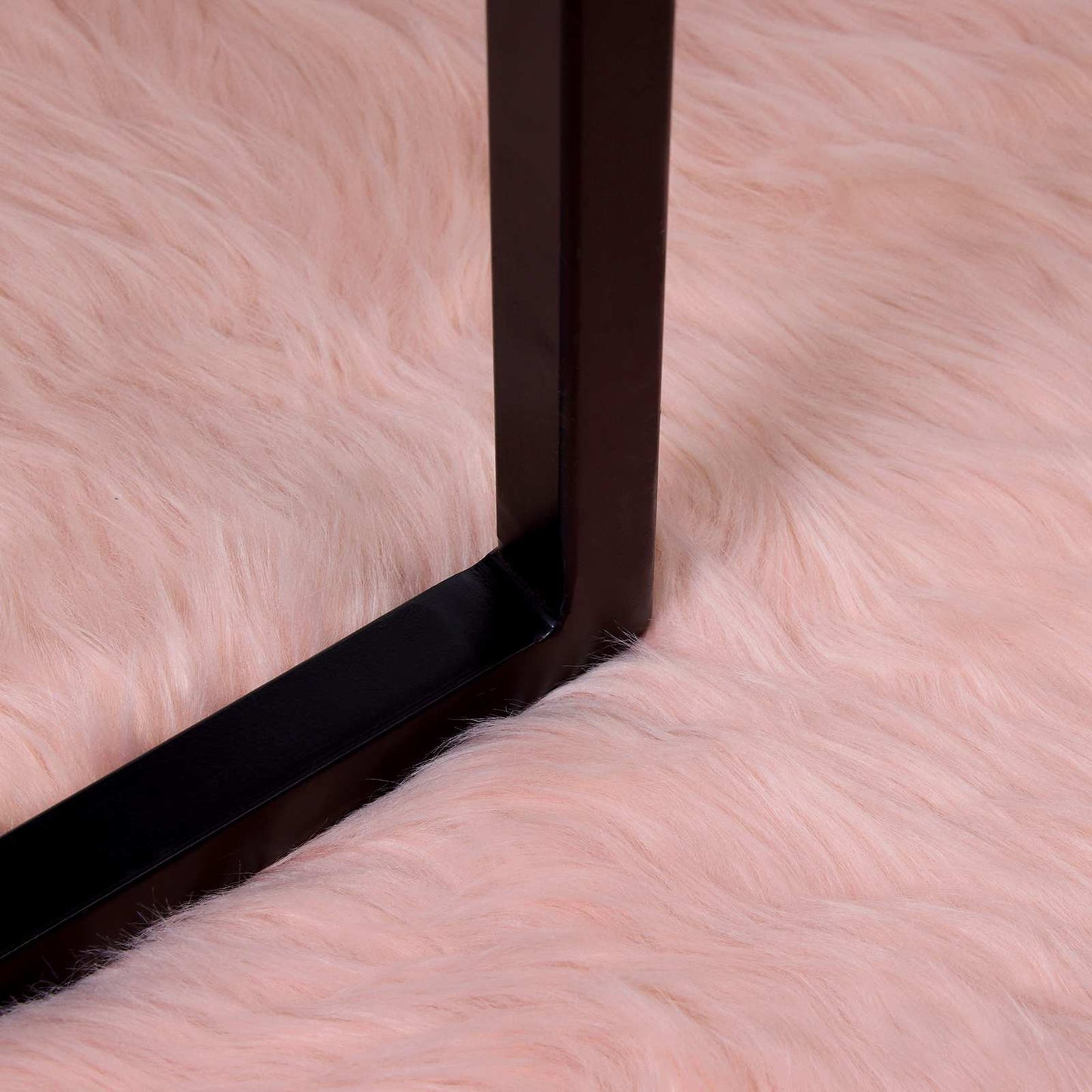 vidaXL Faux Sheepskin Rug TAFALLA Pink 200 x 280 cm Polyester