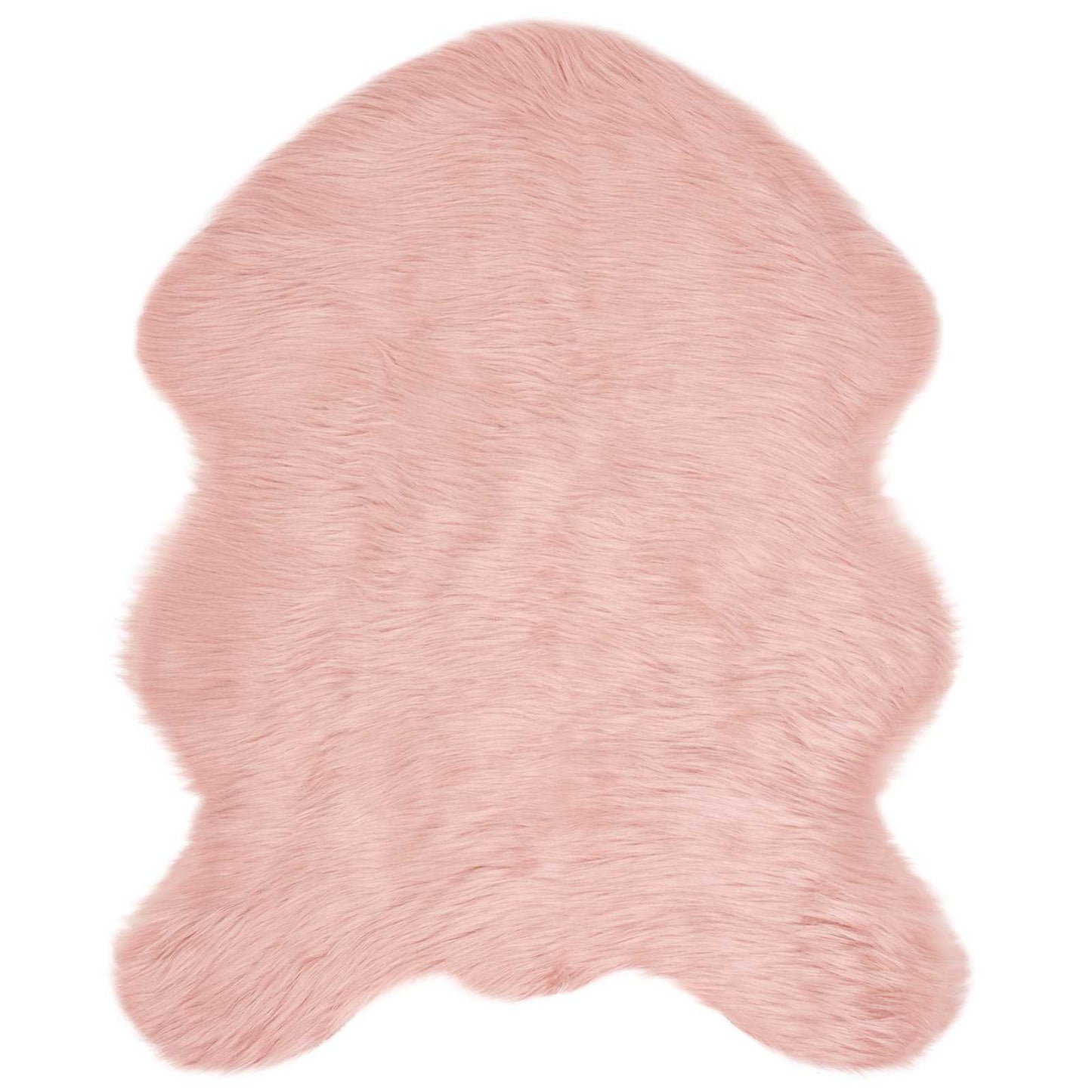 vidaXL Faux Sheepskin Rug TAFALLA Pink 50 x 80 cm Polyester