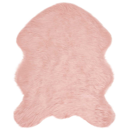 vidaXL Faux Sheepskin Rug TAFALLA Pink 50 x 80 cm Polyester