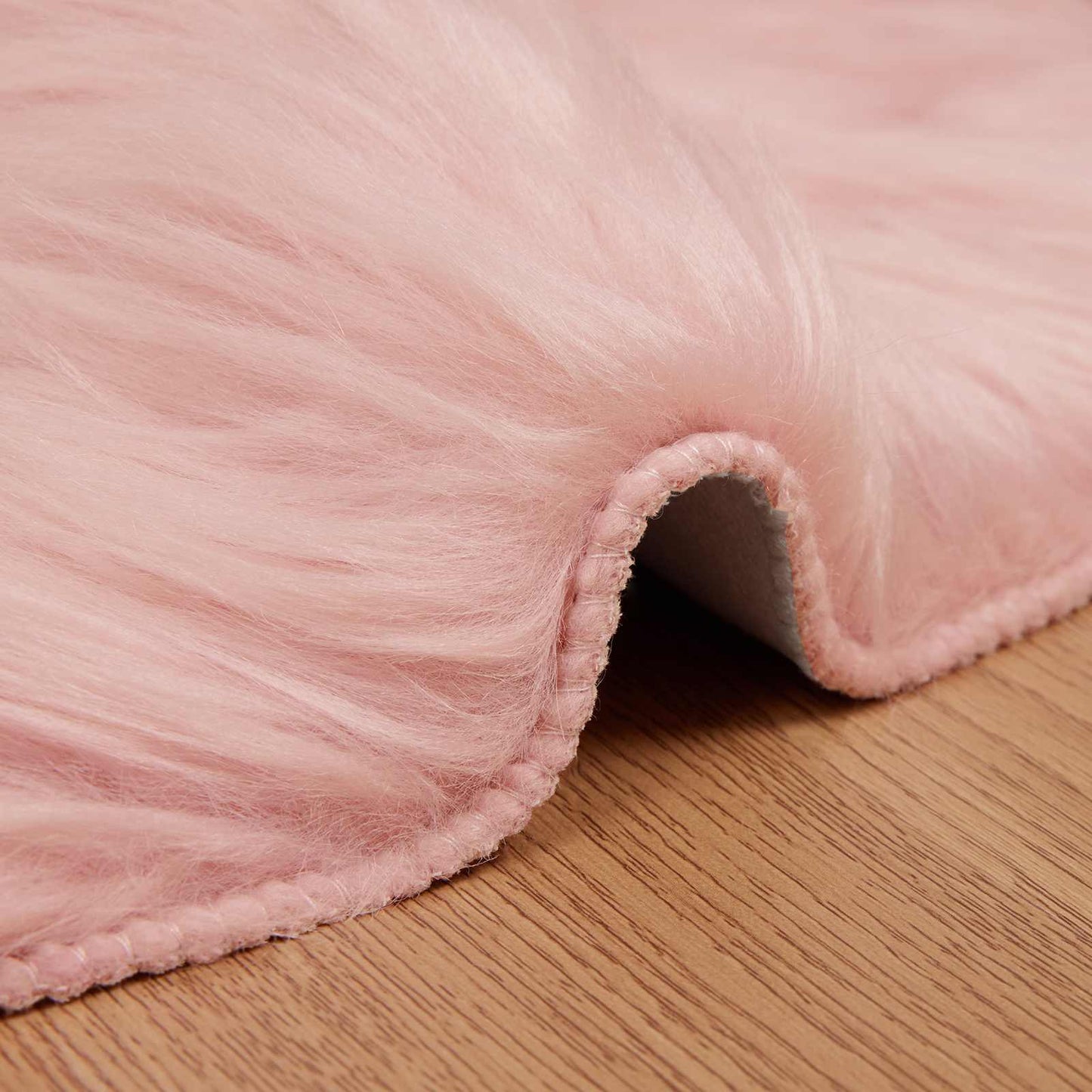 vidaXL Faux Sheepskin Rug TAFALLA Pink 60 x 90 cm Polyester