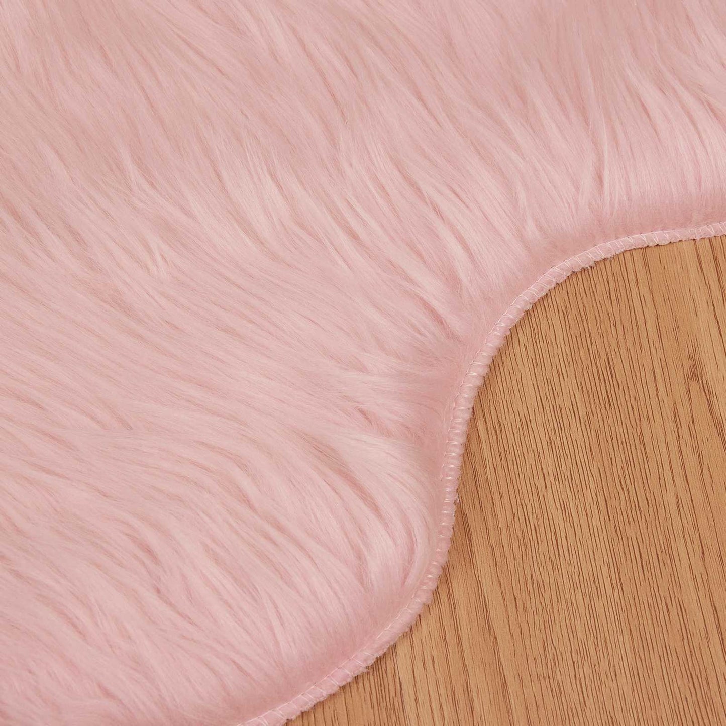 vidaXL Faux Sheepskin Rug TAFALLA Pink 80 x 120 cm Polyester