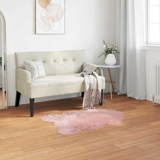 vidaXL Faux Sheepskin Rug TAFALLA Pink 80 x 120 cm Polyester