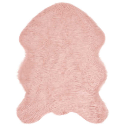 vidaXL Faux Sheepskin Rug TAFALLA Pink 80 x 120 cm Polyester