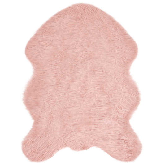 vidaXL Faux Sheepskin Rug TAFALLA Pink 80 x 120 cm Polyester