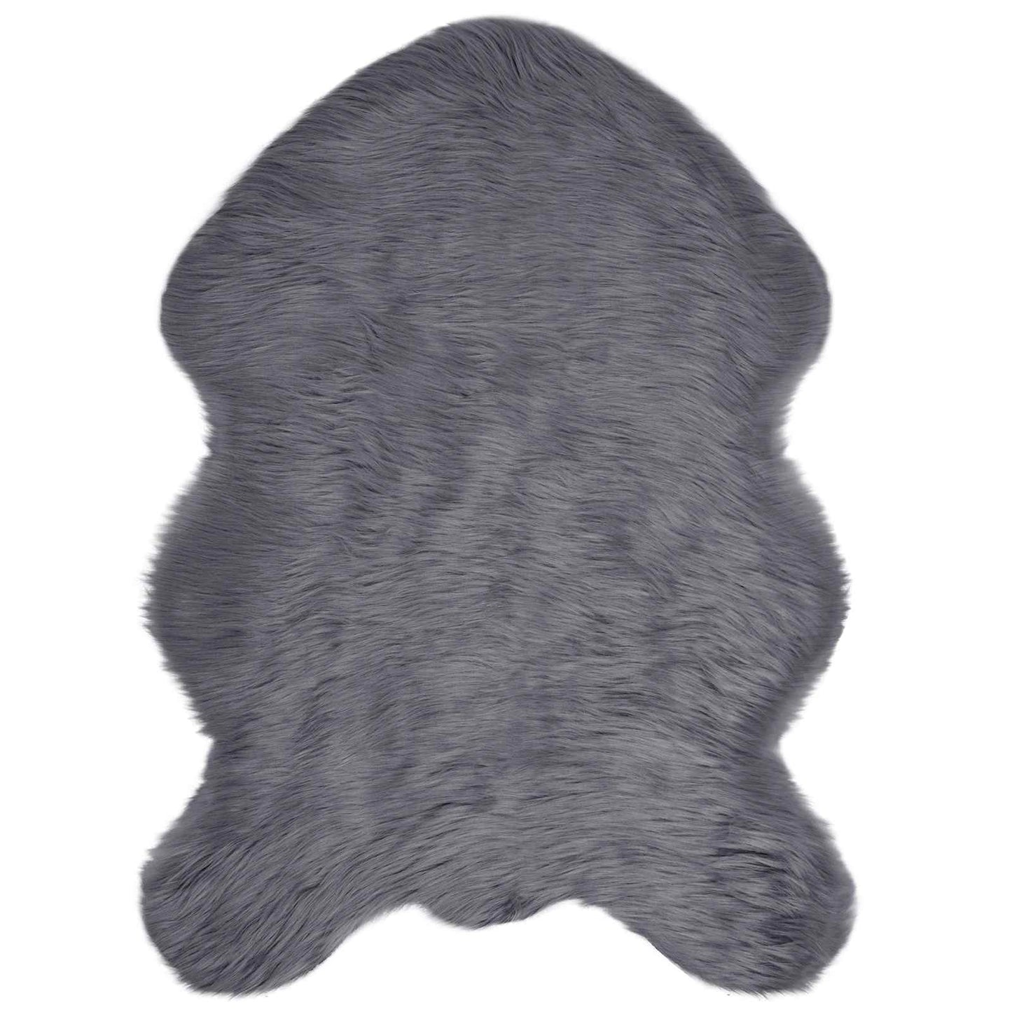 vidaXL Faux Sheepskin Rug TAFALLA Anthracite 80 x 120 cm Polyester