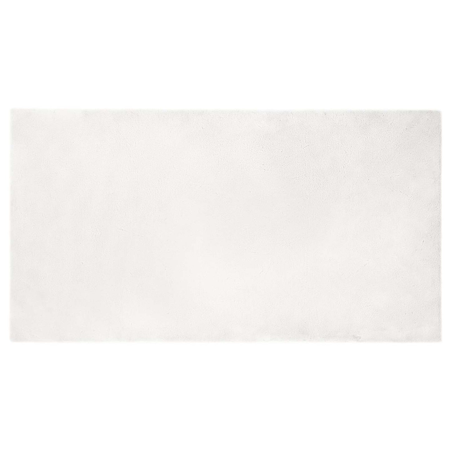 vidaXL Anti-Slip Faux Rabbit Fur Rug OLITE White 80 x 150 cm Polyester