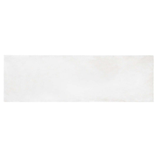 vidaXL Anti-Slip Faux Rabbit Fur Rug OLITE White 80 x 250 cm Polyester