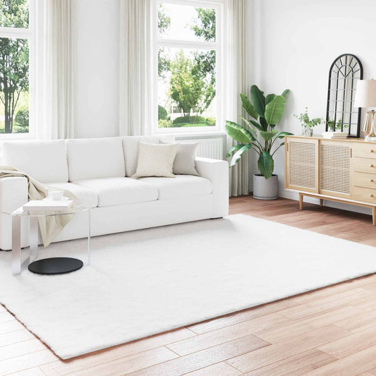 vidaXL Anti-Slip Faux Rabbit Fur Rug OLITE White 200 x 280 cm