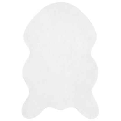 vidaXL Anti-Slip Faux Rabbit Fur Rug OLITE White 60 x 90 cm Polyester