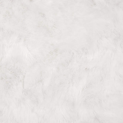 vidaXL Anti-Slip Faux Rabbit Fur Rug OLITE White 80 x 120 cm Polyester