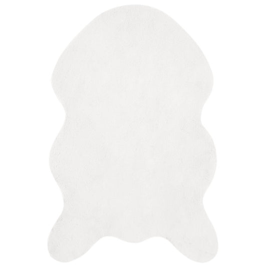 vidaXL Anti-Slip Faux Rabbit Fur Rug OLITE White 80 x 120 cm Polyester