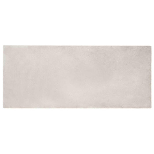 vidaXL Anti-Slip Faux Rabbit Fur Rug OLITE Beige 100 x 200 cm