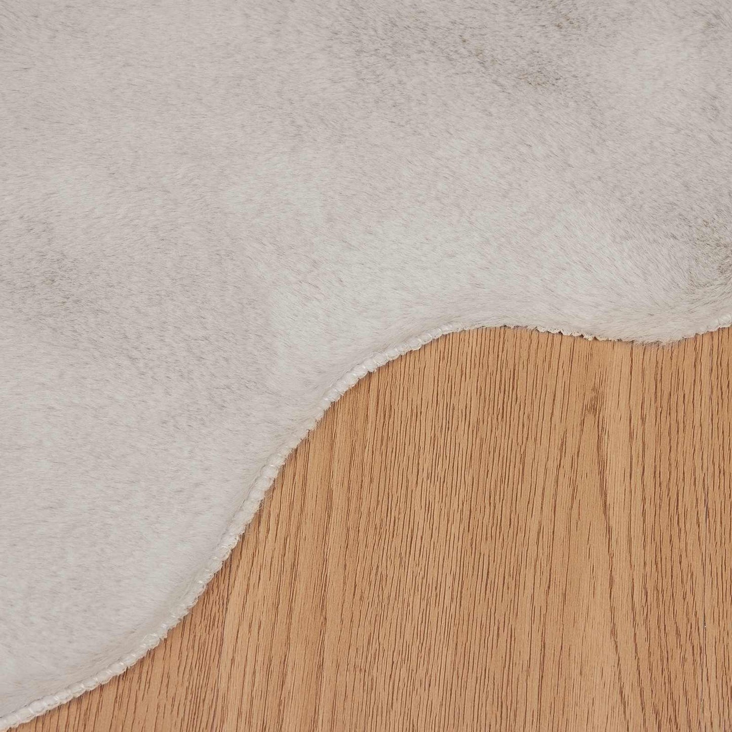 vidaXL Anti-Slip Faux Rabbit Fur Rug OLITE Beige 60 x 90 cm Polyester