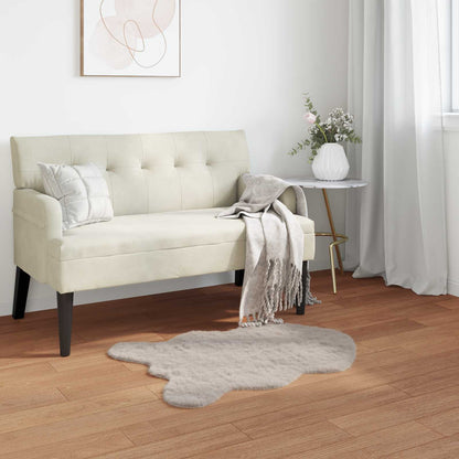vidaXL Anti-Slip Faux Rabbit Fur Rug OLITE Beige 80 x 120 cm Polyester