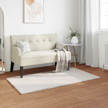 vidaXL Anti-Slip Faux Rabbit Fur Rug OLITE Cream 60 x 110 cm Polyester