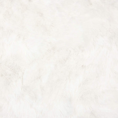 vidaXL Anti-Slip Faux Rabbit Fur Rug OLITE Cream 60 x 110 cm Polyester