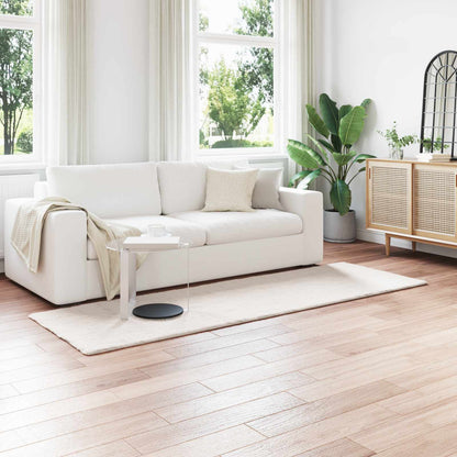 vidaXL Anti-Slip Faux Rabbit Fur Rug OLITE Cream 80 x 250 cm Polyester