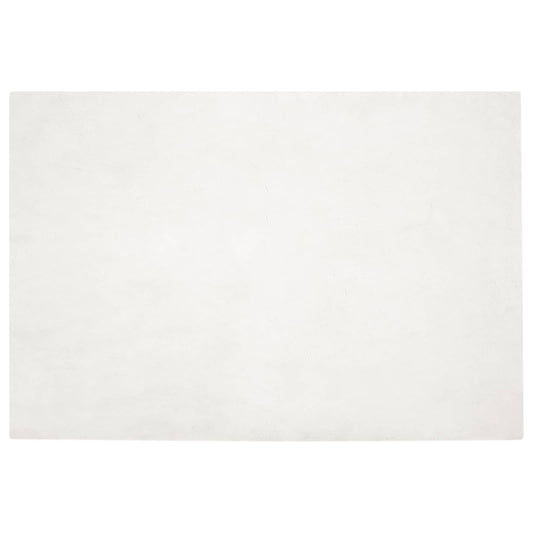 vidaXL Anti-Slip Faux Rabbit Fur Rug OLITE Cream 120 x 170 cm