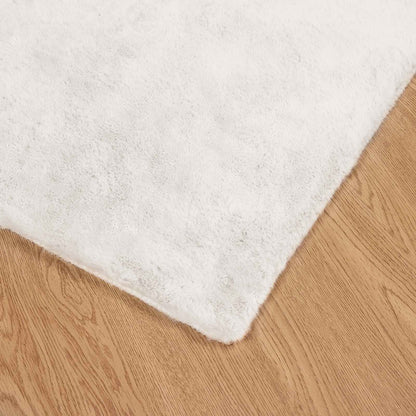 vidaXL Anti-Slip Faux Rabbit Fur Rug OLITE Cream 160 x 230 cm