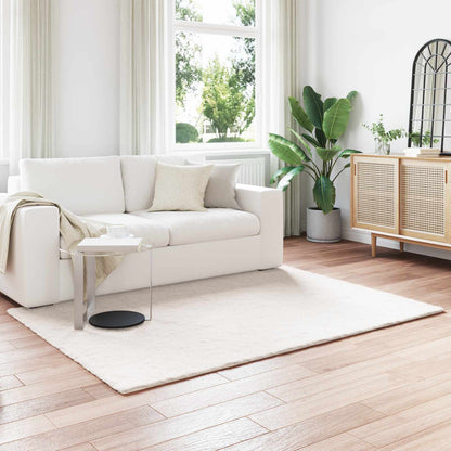 vidaXL Anti-Slip Faux Rabbit Fur Rug OLITE Cream 160 x 230 cm