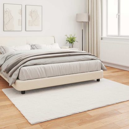 vidaXL Anti-Slip Faux Rabbit Fur Rug OLITE Cream 160 x 230 cm