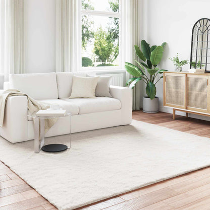 vidaXL Anti-Slip Faux Rabbit Fur Rug OLITE Cream 200 x 200 cm