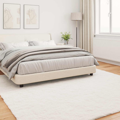 vidaXL Anti-Slip Faux Rabbit Fur Rug OLITE Cream 200 x 200 cm