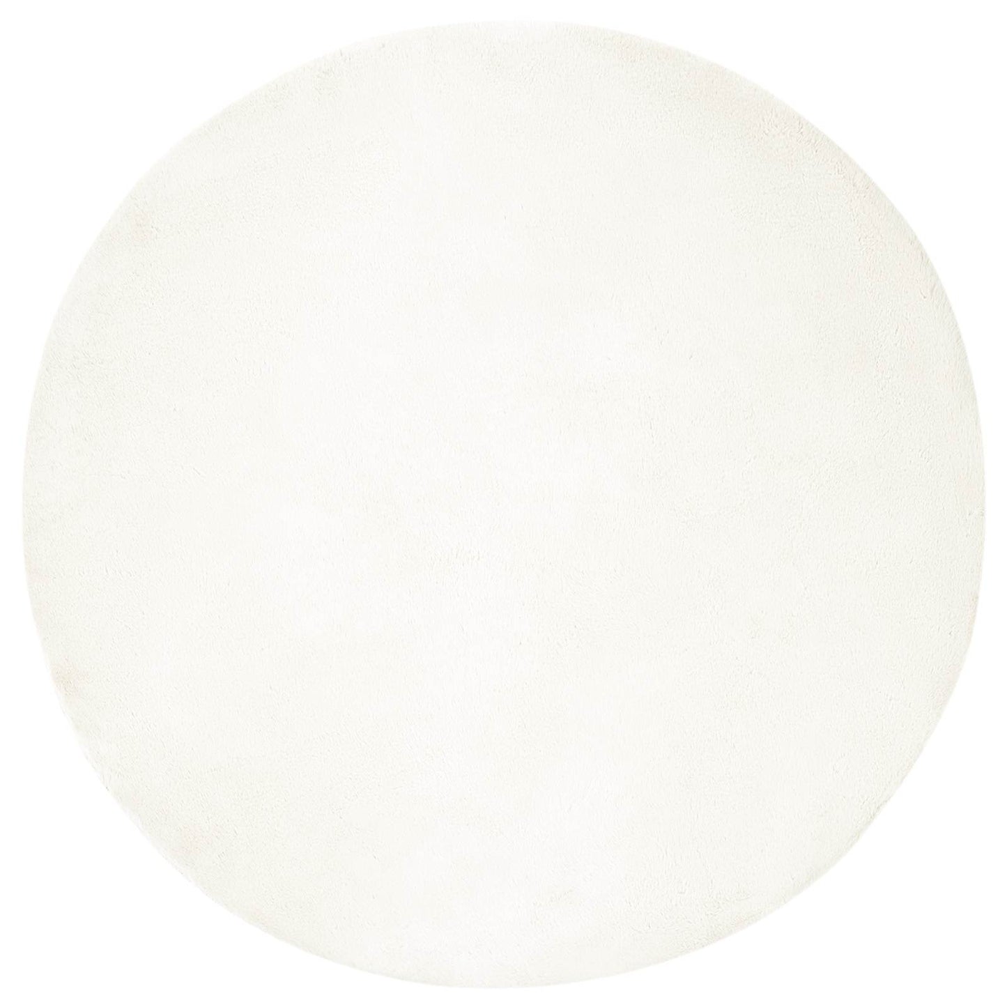 vidaXL Anti-Slip Faux Rabbit Fur Rug OLITE Cream Ø 160 cm Polyester