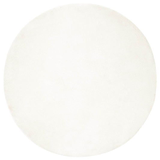 vidaXL Anti-Slip Faux Rabbit Fur Rug OLITE Cream Ø 160 cm Polyester