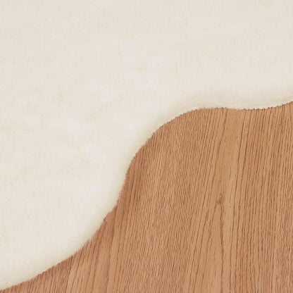 vidaXL Anti-Slip Faux Rabbit Fur Rug OLITE Cream 60 x 90 cm Polyester