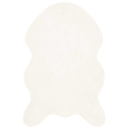 vidaXL Anti-Slip Faux Rabbit Fur Rug OLITE Cream 60 x 90 cm Polyester